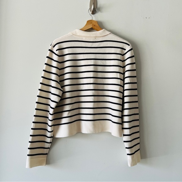 Sezane Striped Betty Cardigan, Size L - Picture 6 of 6